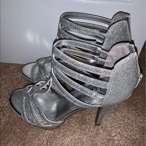 Silver Diamond Heels